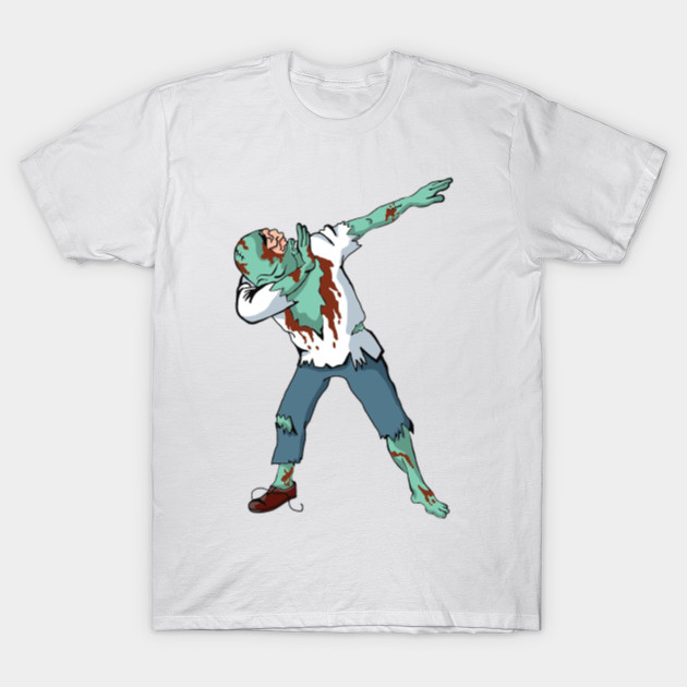 Halloween Dabbing Zombie Funny Dab Hip Hop Pose T-Shirt-TOZ